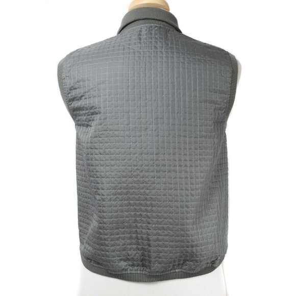 🍍SANDY ELLIOTT Blue-Gray Quilted Full Zip Vest - Picture 3 of 7